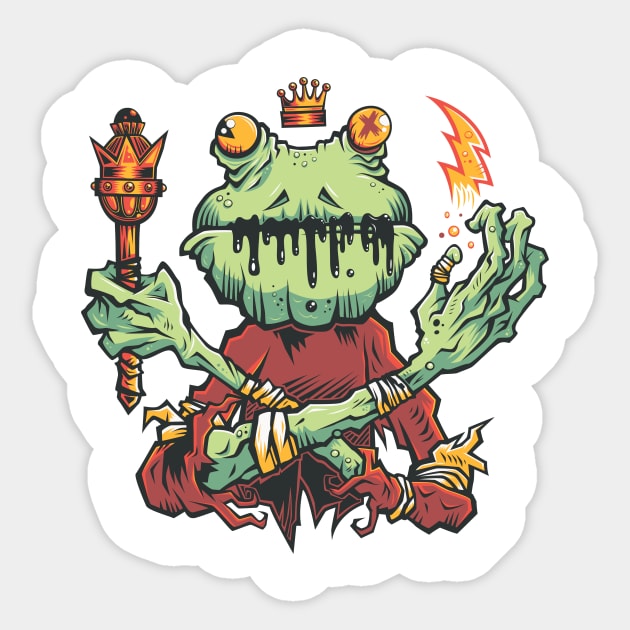 Frog King Sticker by strangethingsa